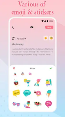 My Daily Diary- Secret Journal android App screenshot 1